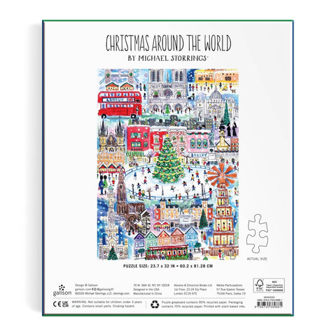 Michael Storrings Christmas Around the World 1500 Piece Puzzle