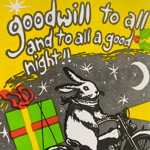 Old School Stationers Card Goodwill To All