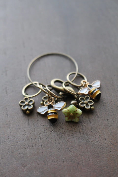 NNK Stitch Markers Bee & Bloom