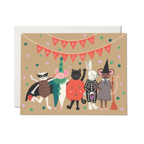 Red Cap Card Halloween Critters