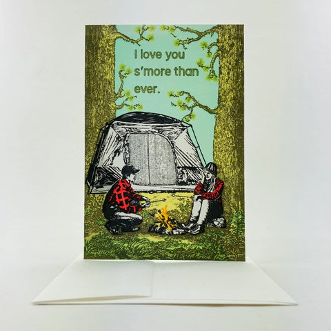 Old School Stationers Card Love You Smore