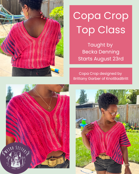 Copa Crop Make Along Class (Aug 23, 30 & Sept 13)