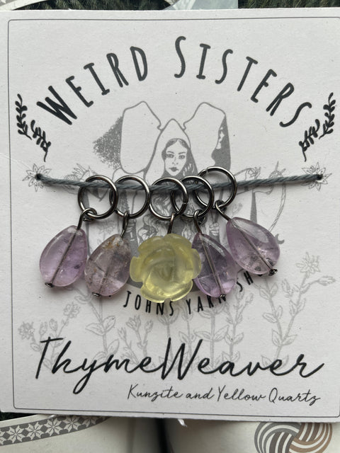 Thyme Weaver Semi-Precious Stitch Markers