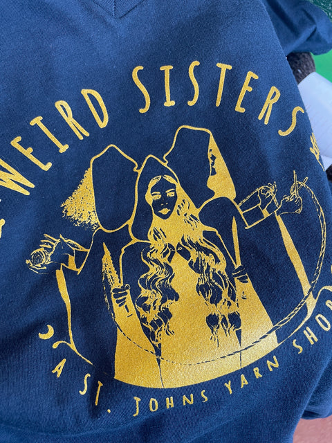 Weird Sisters V-neck Tees Navy/Gold (Pre-Order)