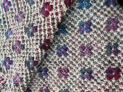Pressed Flowers Shawl Kit Oatmeal