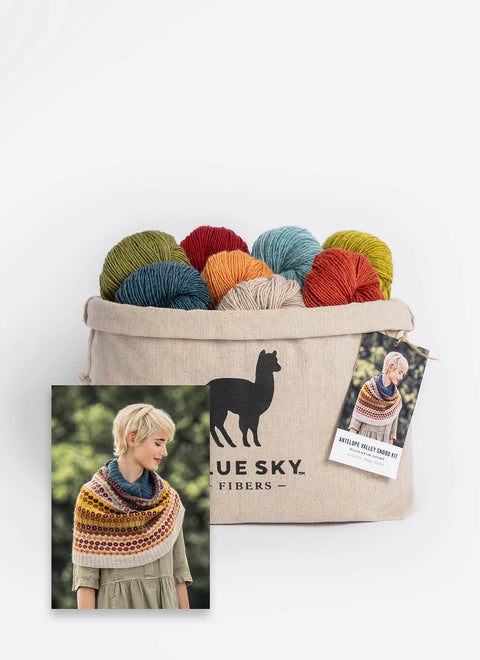 Blue Sky Woolstok Light Antelope Valley Snood Kit