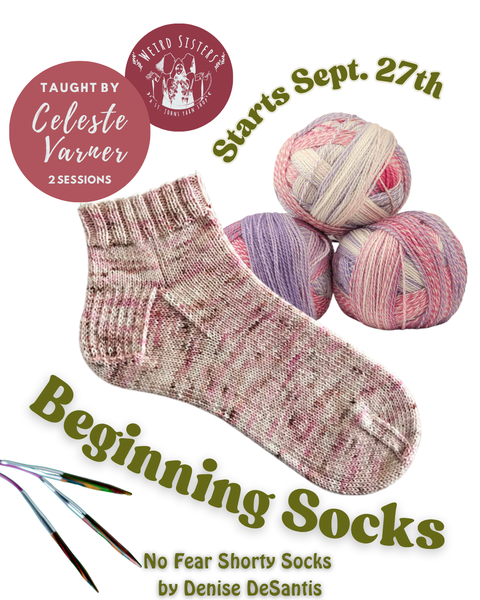 Beginning Socks Class (Sept 27 & Oct 4)