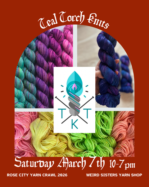 Teal Torch Knits | March 7th, 10-7pm | Instore Only.