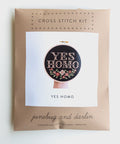Junebug & Darlin Cross Stitch Kit Yes Homo