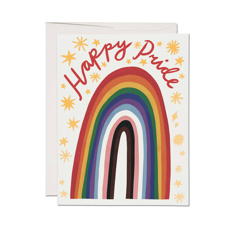 Red Cap Card Rainbow Pride