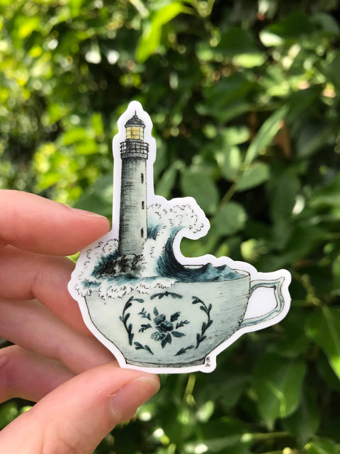 Lizzy Gass Sticker Lighthouse in a Teacup