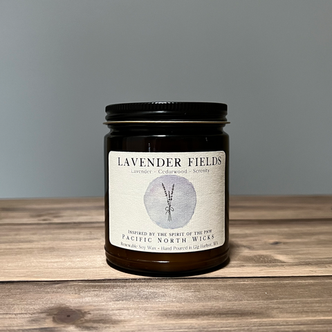 Pacific North Wicks Lavender Fields Candle Relaxing Spa