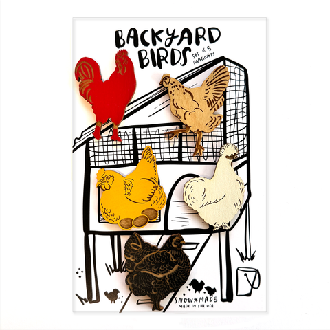SnowMade Magnets Chicken Set of 5