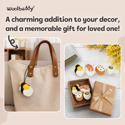 Woolbuddy - Beginner Sushi Needle Felting Kit – DIY Craft Gift