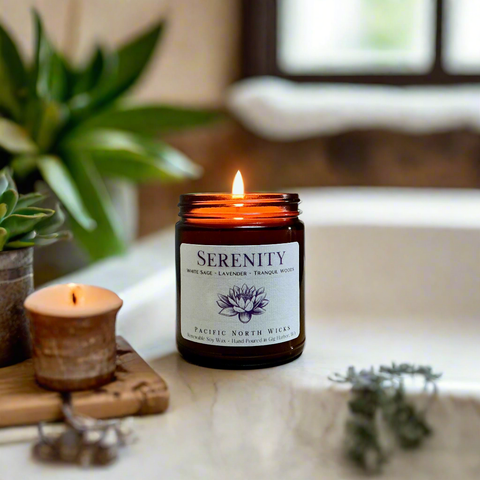 Pacific North Wicks Serenity Spa Candle