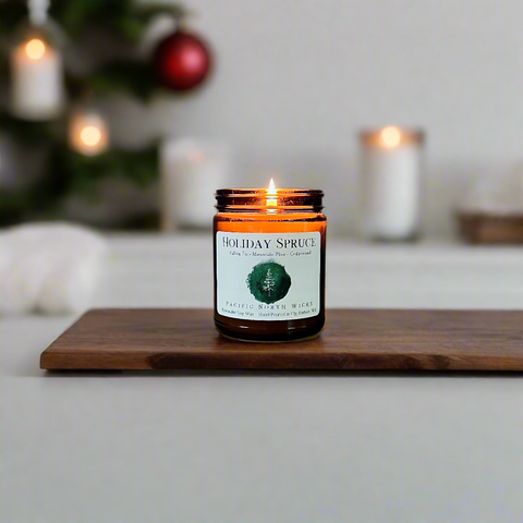 Pacific North Wicks Holiday Spruce Candle