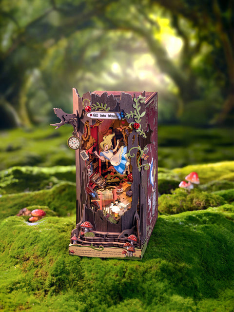 Hands Craft DIY Miniature Book Nook Kit: Fall into Wonder