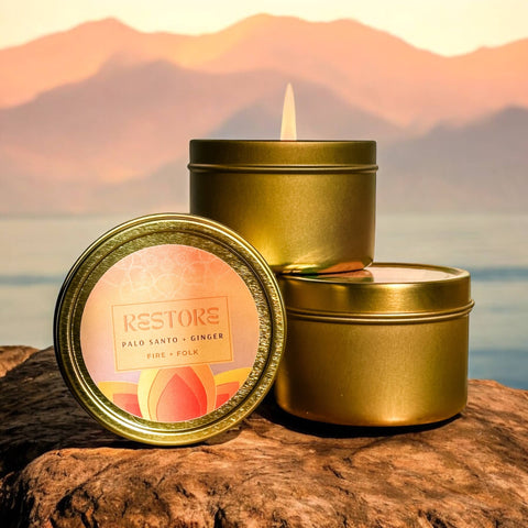 Fire + Folk 4oz Meditation Candle Restore