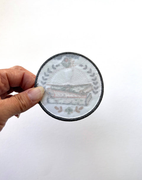 Rikrack Reader Embroidery Sticker Patch