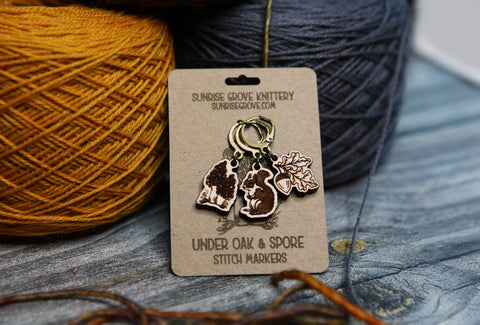 Sunrise Grove Stitch Markers Autumn Forest