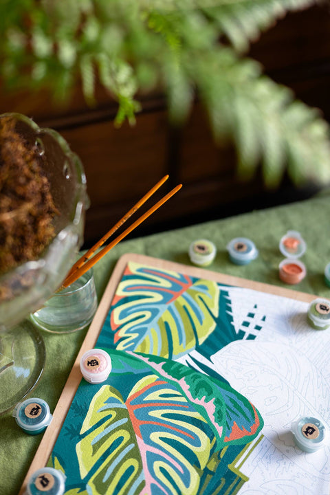 Elle Crée Vintage Verde Paint-by-Number Kit