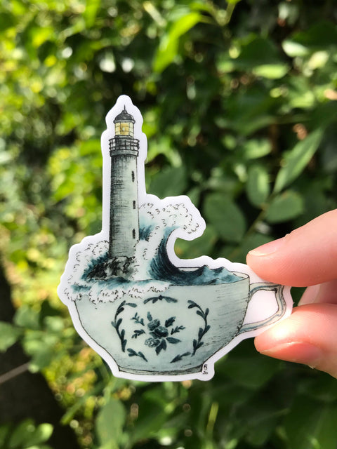 Lizzy Gass Sticker Lighthouse in a Teacup