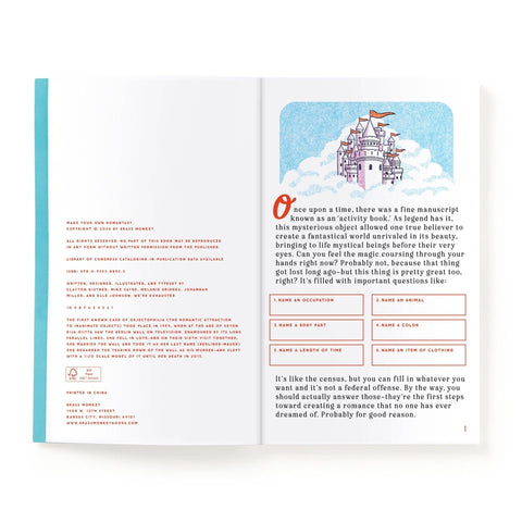 Brass Monkey Make Your Own Romantasy Book