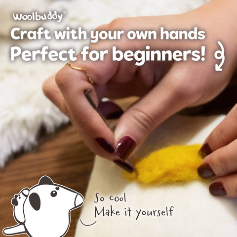 Woolbuddy - Beginner Opossum Needle Felting Kit – DIY Craft Gift
