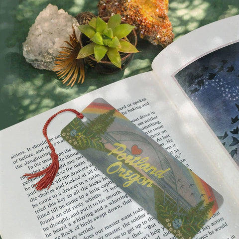 Little Gold Fox Designs Bookmark with Tassel Portland Oregon