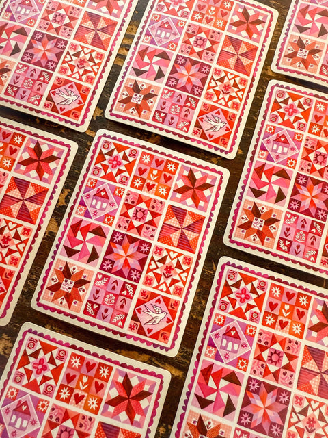 Katie Daisy Sticker Stitched With Love