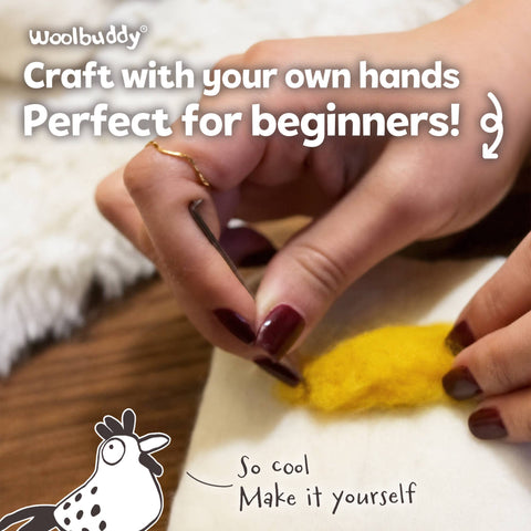 Woolbuddy - Beginner Chicken Needle Felting Kit – DIY Craft Gift