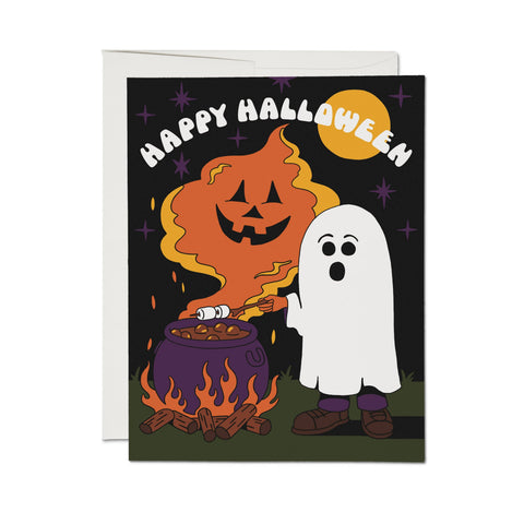 Red Cap Card Spooky S'mores