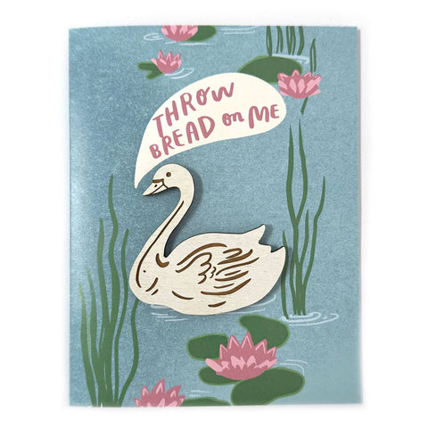 Snowmade Cards w/Magnet Swan