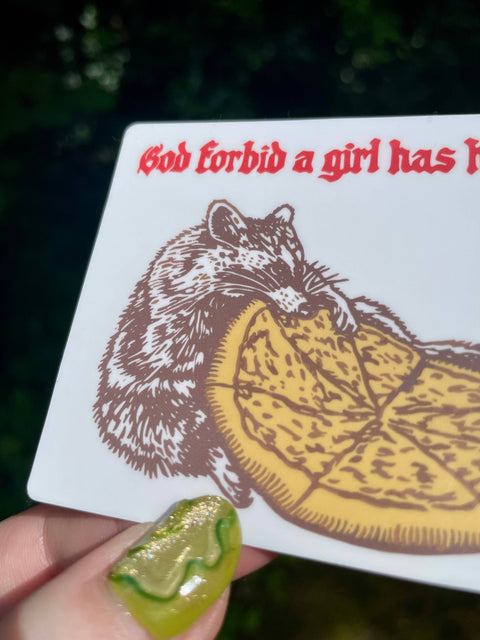 Augury Press Vinyl Sticker Racoon