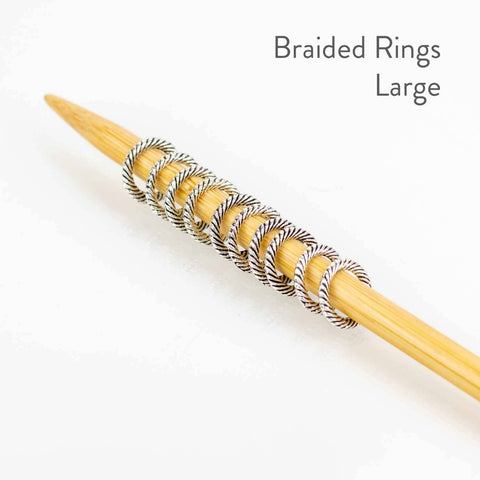 TSS Stitch Markers Simple Braided Ring