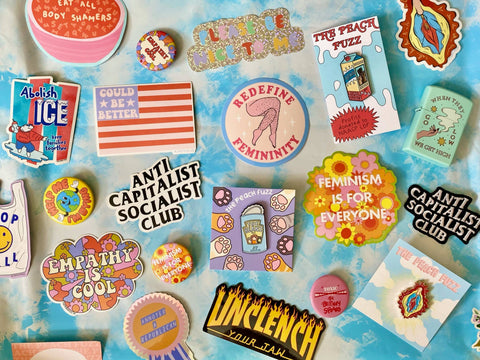 The Peach Fuzz Empathy Is Cool Sticker