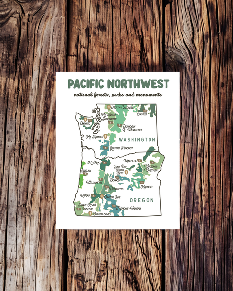 Wander Free and Queer Postcard Pacific Northwest Adventure
