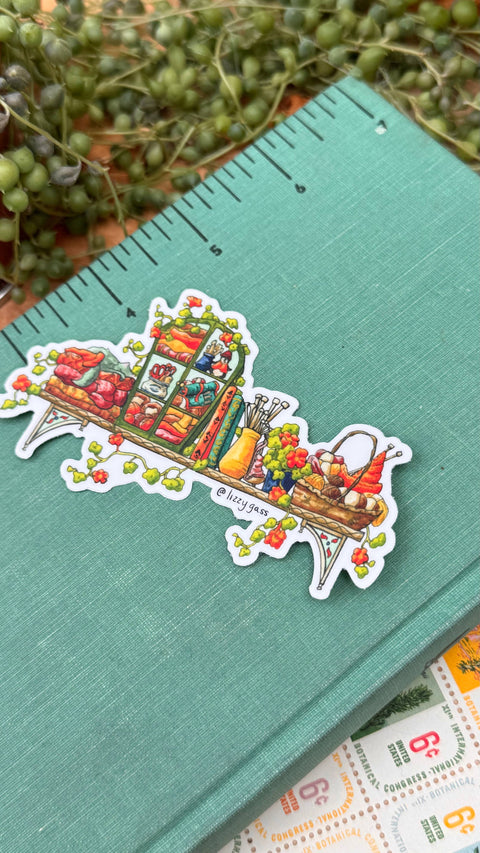 Lizzy Gass Sticker Mini Fiber Artist's Shelf