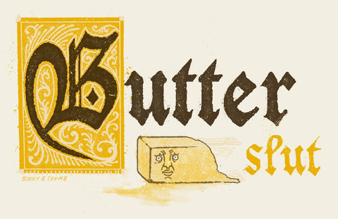 Binky and Crumb Sticker Butter slut