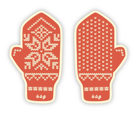Knit & Gather Sticker Norwegian Mitten