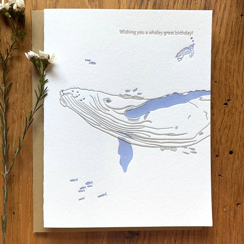 Have a Whaley Great Birthday Lark Press Card