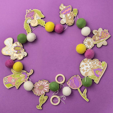 The Woodsy Craft Co. Craft Kit Fairy Garden Garland