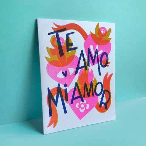 Pier Six Press Card Te Amo Mi Amor