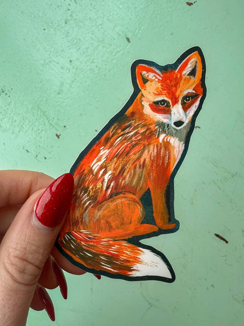 Katie Daisy Sticker Red Fox