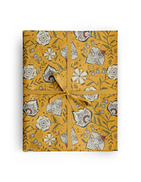 Amicreative Wrapping Paper Rolls Ochre Garden