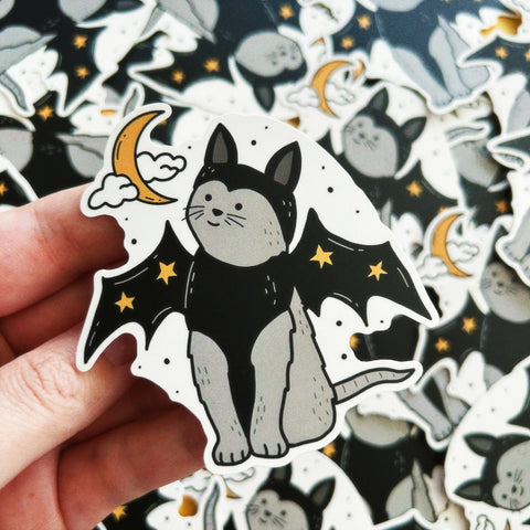 Little Spooky Studio Sticker Vampire Cat