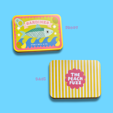 The Peach Fuzz Sardine Storage Tin