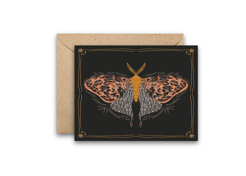 Amicreative Greeting Card Golden Moth