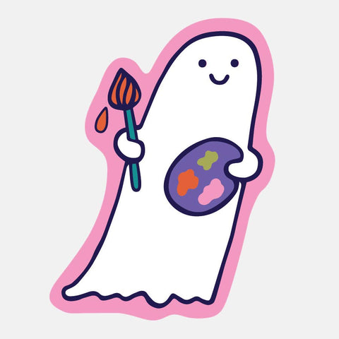 The Good Twin Sticker Art Ghost