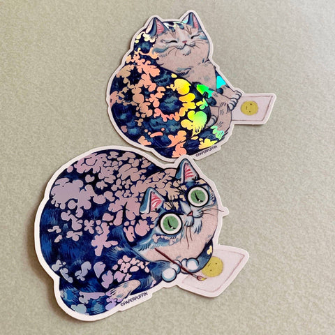 Paper Puffin Sticker Magic Moody Cat